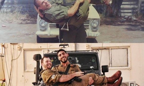 Новый тренд среди солдат Цахаля: воспроизвести армейские фотографии своих родителей