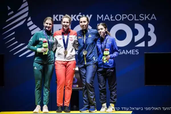 14 летняя Гили Курицки берёт бронзу на евроиграх в Польше 1 14 летняя Гили Курицки берёт бронзу на евроиграх в Польше 1