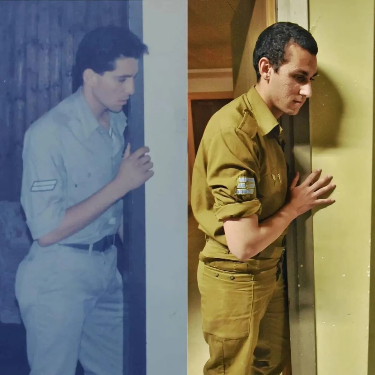 Новый тренд среди солдат Цахаля: воспроизвести армейские фотографии своих родителей 2 Новый тренд среди солдат Цахаля: воспроизвести армейские фотографии своих родителей 2