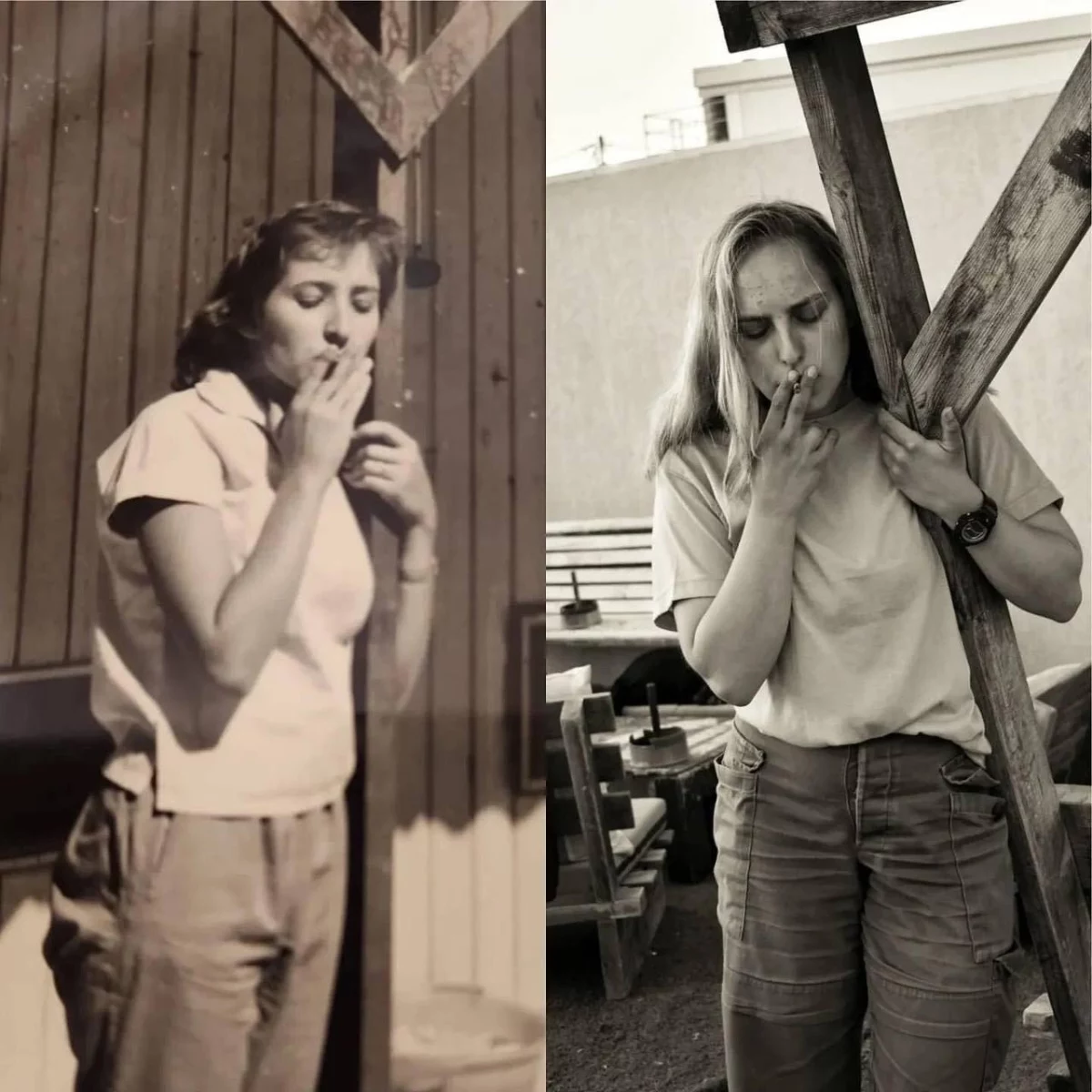 Новый тренд среди солдат Цахаля: воспроизвести армейские фотографии своих родителей 6 Новый тренд среди солдат Цахаля: воспроизвести армейские фотографии своих родителей 6