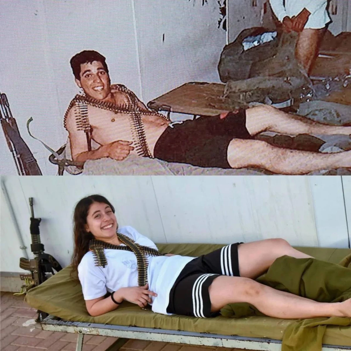 Новый тренд среди солдат Цахаля: воспроизвести армейские фотографии своих родителей 3 Новый тренд среди солдат Цахаля: воспроизвести армейские фотографии своих родителей 3