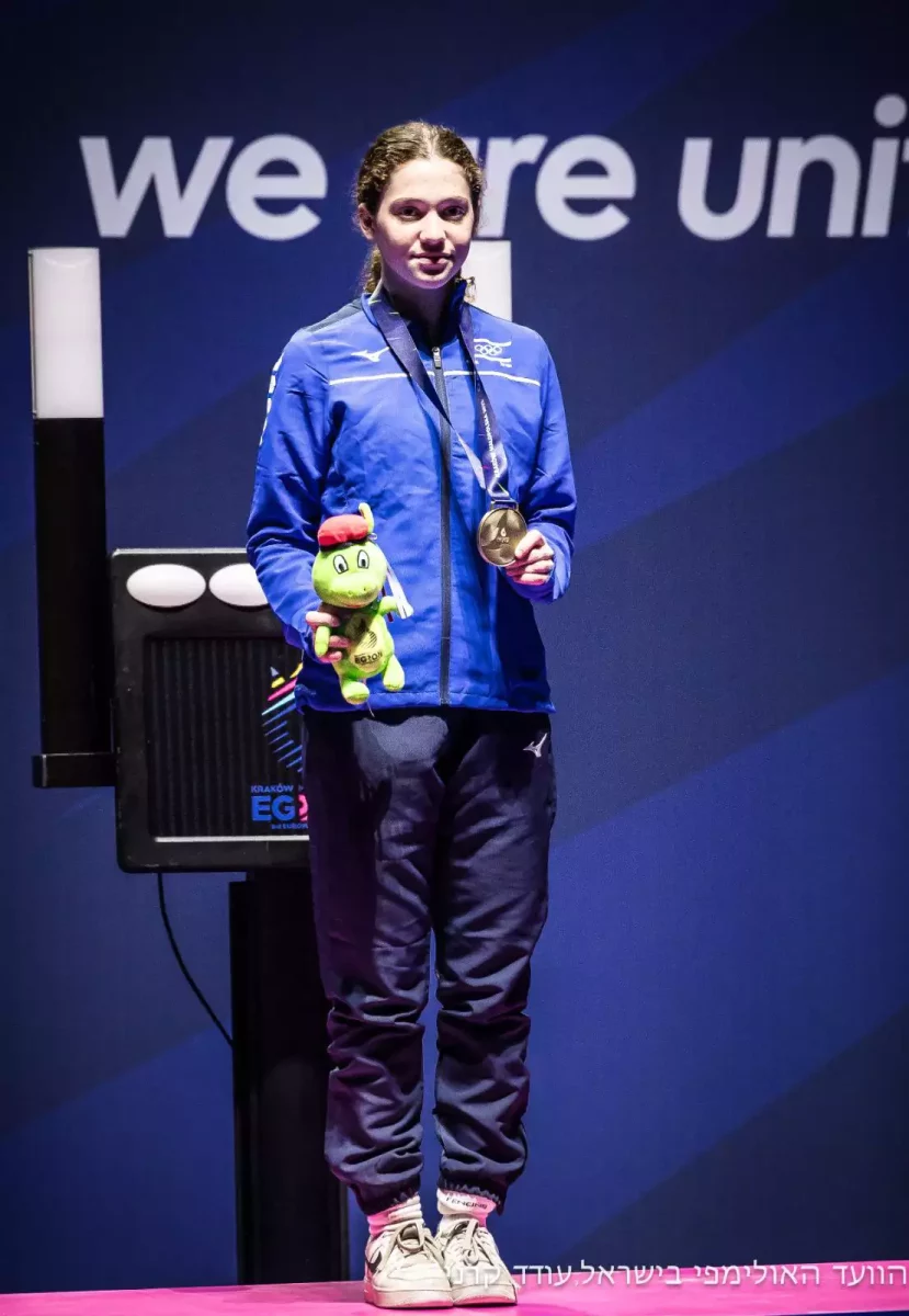 14 летняя Гили Курицки берёт бронзу на евроиграх в Польше 2 14 летняя Гили Курицки берёт бронзу на евроиграх в Польше 2